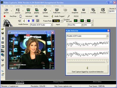 Webcam Capturix Screenshot